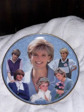 Princess Diana Memorial Plate ~ By Danbury Mint ~ "Diana The People’s Princess "